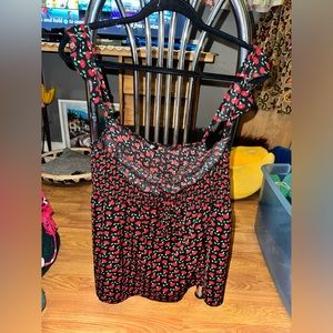 Cherry dress tank top